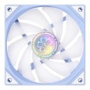 ARGB-fläkt för datorlåda 120 x 120 x 25 mm med PWM-reglering 800–1800 varv/min och 4-pin kontakt i ljusblå färg 2