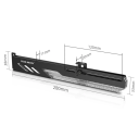 ARGB vaakasuuntainen grafiikkakorttiteline 280x11x38mm 50cm ARGB-kaapelilla useilla liitännöillä 4pin 5V uros- ja naaraskonnektorit 2