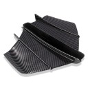 Aripioare aerodinamice universale pentru carenajul motocicletei 17,7 x 9,5 cm spoiler lateral frontal din material solid imitatie de carbon 3