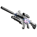 Arma de juguete para niños M416 aproximadamente 77 cm Alcance hasta 10 m Réplica de plástico con balas suaves, cargador, mira, linterna y láser Juguete de acción 6