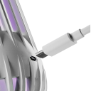 Armadilha elétrica para insetos e mosquitos com anel de suspensão carregamento USB-C Luz interior contra insetos voadores Sem bateria Leve e eficaz 3