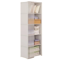 Armadio a 6 livelli con appendiabiti 40 x 28 x 155 cm Armadio tessile per riporre con telaio in acciaio Tessuto non tessuto Armadio 3