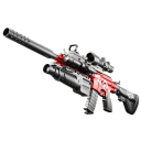 Arme pour enfants M416 environ 77 cm Portée jusqu'à 10 m Réplique en plastique avec munitions souples, chargeur, viseur, lampe de poche et laser Jouet d'action 5