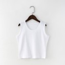 Ärmlös crop top för kvinnor 3