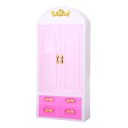 Armoire rose pour poupées 1