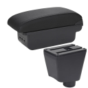 Armrest 13 x 31 x 16 cm for Renault Clio 3 4 and Renault Captur PU Leather ABS Plastic Centre Console with USB and Mounting Accessories 4