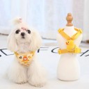 Arnés amarillo para perro de 3–4 kg con motivo de patitos Tamaño L Correa de nylon ajustable con longitud de 1,5 m Circunferencia del pecho 35–40 cm 2