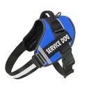 Arnés reflectante colorido, ajustable, transpirable, para mascotas, arnés de seguridad para perros pequeños con señal de perro de servicio 3