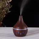 Aroma diffuser for scenting the room with coloured LED backlighting Droplet shape with wood decor 300 ml tank USB powered 2 W power 6
