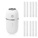 Aroma diffuser in capsule shape for room fragrance Ribbed surface 300 ml tank USB powered 3 W power Height 15.1 cm 6