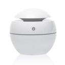Aroma-Diffusor in Kugelform mit Hintergrundbeleuchtung Tank 130 ml USB-Stromversorgung 5 V Leistung 3 W Frequenz 2,4 MHz Kompakte Abmessungen 10 x 4