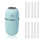 Aroma diffúzor kapszula formában a helyiség illatosításához Bordázott felület 300 ml-es tartály USB táplálás Teljesítmény 3 W Magasság 3