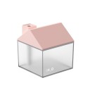 Aroma Lamp and Air Humidifier in the Shape of a House Steam Rises from the Chimney Colourful Backlighting Translucent Tank 250 ml USB Powered 3