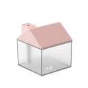Aroma lampa a zvlhčovač vzduchu v tvare domečeka Pára vychádza z komínka Farebné podsvietenie Priesvitná nádržka 250 ml Napájanie USB 3