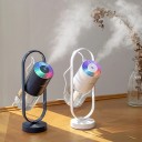 Aroma lamppu ja ilmankostutin värillisellä valoprojektiolla Kallistettava runko ovaalikehyksessä Läpinäkyvä säiliö 200 ml USB-virta 4