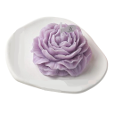 Aromás gyertya bazsarózsa formájában 3 x 7,5 cm 3D virág dekoratív gyertya esküvőre, Valentin-napra és belső dekorációkra 9