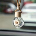 Aromatherapeutische Glasflasche fürs Auto mit Anhänger für den Rückspiegel Blume hängende Dekoration Raumduft für das Auto 2