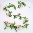 Artificial Climbing Rose Garland 4