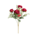 Artificial Decorative Flower Bouquet on Stem 30 cm Fabric and Plastic Realistic Arrangement for Interior Decoration 3