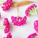 Artificial Decorative Flowers Small Flower Bunches 7 cm Silk Floral Decoration for Wreaths Wedding Arrangement Interior Ornaments 3