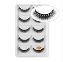Artificial Eyelashes - 5 Pairs 2