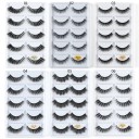 Artificial Eyelashes - 5 Pairs 15