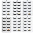 Artificial Eyelashes - 5 Pairs 16