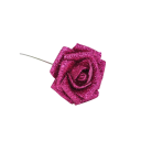 Artificial Glitter Decorative Flower on Wire 20.5x6.5 cm PE Foam for Arranging, Floristry and Interior Decoration 3
