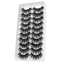 Artificial Mink Eyelashes 10 Pairs 3D 15