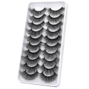 Artificial Mink Eyelashes 10 Pairs 3D 28
