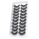 Artificial Mink Eyelashes 10 Pairs 3D 2