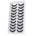 Artificial Mink Eyelashes 10 Pairs 3D 4