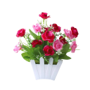 Artificial Plant in Pot Decorative Arrangement 13x15 cm Plastic Design for Interior Decoration and Space Enhancement 3