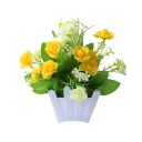 Artificial Plant in Pot Decorative Arrangement 13x15 cm Plastic Design for Interior Decoration and Space Enhancement 4