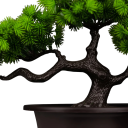 Árvore de pinheiro artificial 22x36 cm Bonsai decorativo falso Planta simulada em plástico Árvore para o quarto Decoração paisagística para mesa de casa 2