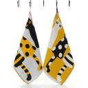 Asciugamano per bambini con stampa di gattini Asciugamano in cotone per bambini Asciugamano reversibile per bambini con gancio 35 x 40 cm 7