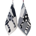 Asciugamano per bambini con stampa di gattini Asciugamano in cotone per bambini Asciugamano reversibile per bambini con gancio 35 x 40 cm 5