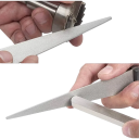 Ascuțitoare de cuțite cu diamant, 400 Grit, lamă curbată din titan, foarfece și ustensile de bucătărie, ascuțire din oțel, instrument de șlefuire 3