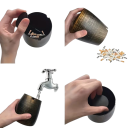 Ashtray with Lid 9×11×7.5 cm Iron Windproof Smokeless Odourless Ashtray Indoor and Outdoor Metal Ashtray Practical Tool 3