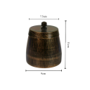 Ashtray with Lid 9×11×7.5 cm Iron Windproof Smokeless Odourless Ashtray Indoor and Outdoor Metal Ashtray Practical Tool 4