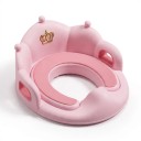 Asiento de inodoro infantil y reductor para WC con asas Antideslizante y ajustable 38 x 34 cm PP y TPE Protector contra salpicaduras 8