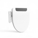 Asiento de inodoro inteligente con bidet Control lateral 510 x 390 x 110 mm Asiento calefaccionado y secado por aire caliente En forma de V Blanco 1