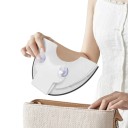Asiento de inodoro plegable para niños con ventosas Plegable y ajustable 36 x 30 cm Bisel antideslizante de TPR Blanco Para viajar y en casa 4