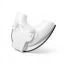 Asiento de inodoro plegable para niños con ventosas Plegable y ajustable 36 x 30 cm Bisel antideslizante de TPR Blanco Para viajar y en casa 5