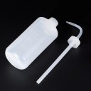 Aspersor curvo de 1000 ml, transparente, botella grande para riego y dosificación con control de flujo preciso. 5