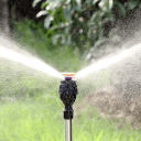 Aspersor de grădină rotativ la 360°, din oțel inoxidabil, reglabil, cu trepied, înălțime 53-90 cm, rotație automată pentru gazon și grădină 5