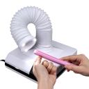 Aspirador de pó profissional de 60W para unhas para manicure e pedicure, coletor de pó branco com baixo ruído de 45 dB, filtro embutido e tubo 2