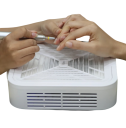 Aspirador de pó sem escovas para unhas 120W Branco com filtro removível Velocidade ajustável 6000–12000 rpm Manicure profissional WL007 9