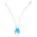 Aspirador nasal para recién nacidos 21 x 3,2 cm Aspirador de mocos de silicona y PP Seguro para niños Fácil de limpiar Cuidado suave 1
