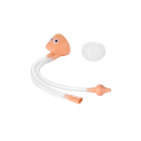Aspirador nasal para recién nacidos fabricado en PP y silicona 21x3,2 cm con recipiente de temática búho para niños, aspiración higiénica 5